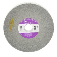 Scotch-Brite™ EX3 Deburring Wheel, X3-WL, 8S Medium, 6 in x 1/4 in x 1
in, 4 ea/Case