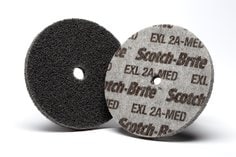 Scotch-Brite™ EXL Unitized Wheel, XL-UW, 2A Medium, 3 in x 1/2 in x 3/8
in, 20 ea/Case