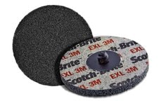 Scotch-Brite™ Roloc™ EXL Unitized Wheel TR, 3 in x NH 3S FIN, SPR
021014A, 4/Carton, 40 ea/Case