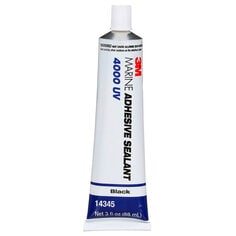 3M™ Marine Adhesive Sealant 4000 UV, Black, 3 oz Tube, 6/Case