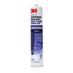 3M™ Marine Adhesive Sealant 4000 UV, Black, 295 mL Cartridge, 12/Case