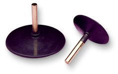 Standard Abrasives™ PSA Rubber Disc Holder Pad 720015, 1 in x 1/8 in, 10
ea/Case