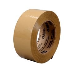 Scotch® Box Sealing Tape 371, Tan, 72 mm x 50 m, 24/Case