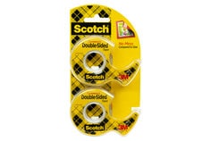 Scotch® Double Sided Tape 137DM-2, 1/2 in x 400 in 2 Pack