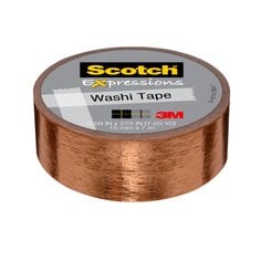 Scotch® Expressions Washi Tape C614-CPR, .59 in x 275 in (15 mm x 7 m)
Copper Foil