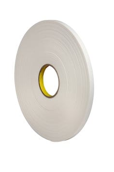 3M™ Double Coated Polyethylene Foam Tape 4462, White, 1 1/2 in x 72 yd,
31 mil, 6 rolls per case