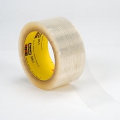 Scotch® Box Sealing Tape 375, Clear, 72 mm x 1500 m, 2/Case