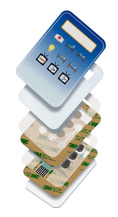 3M™ Membrane Switch Spacer Double Linered 9059MP, Clear, 24 in x 36 in,
9 mil, 50 sheets per case