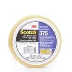 Scotch® Box Sealing Tape 375, Clear, 72 mm x 50 m, 24/Case, Individually
Wrapped Conveniently Packaged