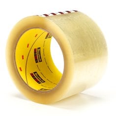 Scotch® Box Sealing Tape 375, Clear, 6 in x 500 yd, 2/Case