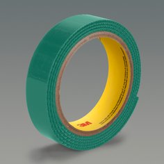 3M™ Loop Fastener SJ3401, Emerald Green, 1 in x 50 yd, 12 rolls per case