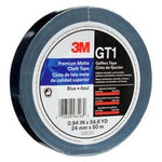 3M™ Premium Matte Cloth (Gaffers) Tape GT1, Blue, 24 mm x 50 m, 11 mil,
48/Case