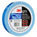 3M™ Premium Matte Cloth (Gaffers) Tape GT1, Fluorescent Blue, 24 mm x 50
m, 11 mil, 48/Case
