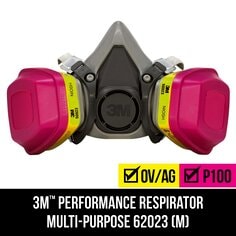 3M™ Professional Multi-purpose Drop Down Respirator 62023DHA1-C, 1/pk, 4
pks/case