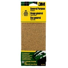 3M™ Aluminum Oxide Sandpaper 9017NA, 3-2/3 in x 9 in, Coarse grit, 6
Sheet, Open Stock