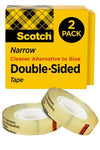Scotch® Double Sided Tape 665-2PK, 1/2 in x 900 in, 2pk