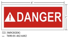 3M™ Diamond Grade™ Safety Sign 3MN202DG, "DANGER", 6 in x 2 in,
10/Package