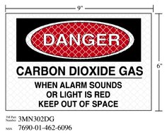 3M™ Diamond Grade™ Fire Fighting Sign 3MN302DG, "DANGER…SPACE", 9 in x 6
in, 10/Package