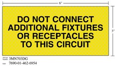 3M™ Diamond Grade™ Electrical Sign 3MN703DG, "DO…CIRCUIT", 7 in x 3 in,
10/Package