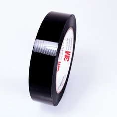 3M™ Polyester Film Electrical Tape 1350F-1, Black, 2 in x 72 yd, RAZOR
SLIT ONLY, 3-in plastic, 24 Rolls/Case