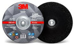 3M™ Silver Depressed Center Grinding Wheel, 87449, T27 Quick Change, 9
in x 1/4 in x 5/8 in-11, 10/Carton, 20 ea/Case