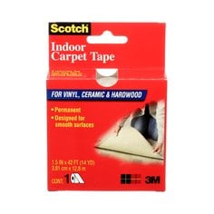 Scotch® Indoor Carpet Tape CT2010, 1.5 in x 42 ft (38.1 mm x 12.8
m), Carpet Tape