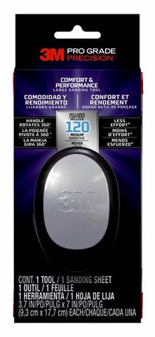 3M™ Pro Grade Precision™ Comfort & Performance Large Sanding Tool,
463-000-TRI-4, 3.7 in x 7 in, 4/cs
