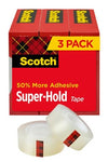 Scotch® Super-Hold Tape, 700S3, 3/4 in x 800 in (19 mm x 20,3 m), 3/Pack