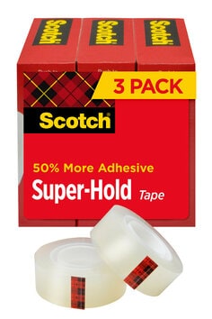 Scotch® Super-Hold Tape, 700S3, 3/4 in x 800 in (19 mm x 20,3 m), 3/Pack