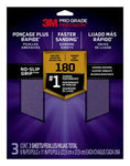 3M™ Pro Grade Precision™ Faster Sanding Sanding Sheets 180 grit Fine,
26180TRI-3, 9 in x 11 in, 3/pk