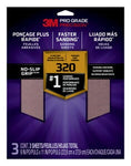 3M™ Pro Grade Precision™ Faster Sanding Sanding Sheets 320 grit X-Fine,
26320TRI-3, 9 in x 11 in, 3/pk