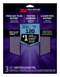 3M™ Pro Grade Precision™ Faster Sanding Sanding Sheets 120 grit Medium,
26120TRI-3, 9 in x 11 in, 3/pk