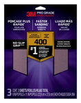 3M™ Pro Grade Precision™ Faster Sanding Sanding Sheets 400 grit X-Fine,
26400TRI-3, 9 in x 11 in, 3/pk