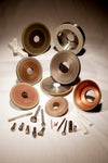 3M™ Resin Bond Diamond Wheels and Tools, 14A1R, 7X3/8X1-1/4, X=1/4,
U=1/16 D180 654BK - MMMRBDW35590