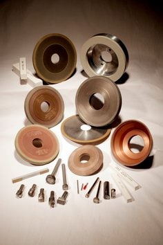3M™ Resin Bond Diamond Wheels and Tools, 14A1R, 7X3/8X1-1/4, X=1/4,
U=1/16 D180 654BK - MMMRBDW35590
