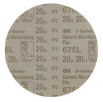 3M™ Diamond Microfinishing Film PSA Disc 675L, 20 Mic 5MIL, Beige, 6 in
x 1/2 in, Die 600W