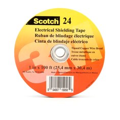 Scotch® Electrical Shielding Tape 24, 1 in x 100 ft (25 mm x 30,5 m), 10
/Case