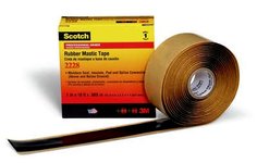 Scotch® Rubber Mastic Tape 2228, 2 in x 3 ft, Black, 1 roll/carton, 48
rolls/Case