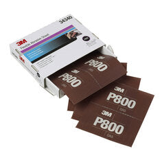 3M™ Hookit™ Flexible Abrasive Hand Sheet 270J, 34340, P800, 5.5 in x 6.8
in, 25 sheets per carton, 5 cartons per case