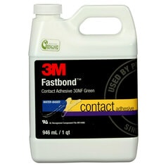 3M™ Fastbond™ Contact Adhesive 30NF, Green, 1 Quart Can, 12/case