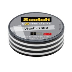 Scotch® Expressions Washi Tape C314-P43, .59 in x 393 in (15 mm x 10 m)
Black Stripe