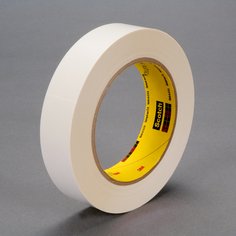 3M™ Repulpable Flat Backed Tape R3127, White, 1 in x 60 yd, 36 Roll/Case