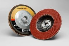 3M™ Cubitron™ II Flap Disc 967A, 80+, T29 Quick Change, 4-1/2 in x
5/8"-11, 10 ea/Case