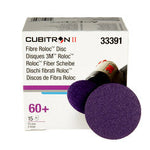 3M™ Cubitron™ II Roloc™ Fibre Disc 786C, 33391, 3 in (75 mm), 60+, 15
discs per carton, 6 cartons per case