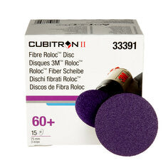 3M™ Cubitron™ II Roloc™ Fibre Disc 786C, 33391, 3 in (75 mm), 60+, 15
discs per carton, 6 cartons per case