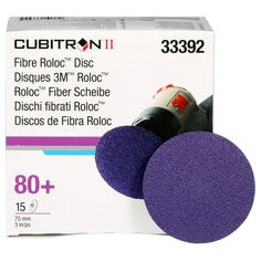3M™ Cubitron™ II Roloc™ Fibre Disc 786C, 33392, 3 in (75 mm), 80+, 15
discs per carton, 6 cartons per case
