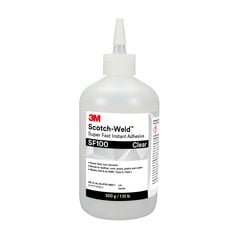 3M™ Scotch-Weld™ Super Fast Instant Adhesive SF100, Clear, 500 Gram
Bottle, 1/case