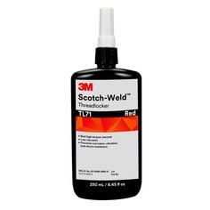 3M™ Scotch-Weld™ Threadlocker TL71, Red, 250 mL Bottle, 2/case