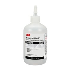 3M™ Scotch-Weld™ Surface Insensitive Instant Adhesive SI1500, Clear, 500
Gram Bottle, 1/case