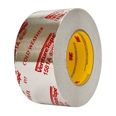 3M™ Venture Tape™ UL181A-P Aluminum Foil Tape 1581A, Silver, 2 1/2 in x
60 yd, 2 mil, 20 rolls per case